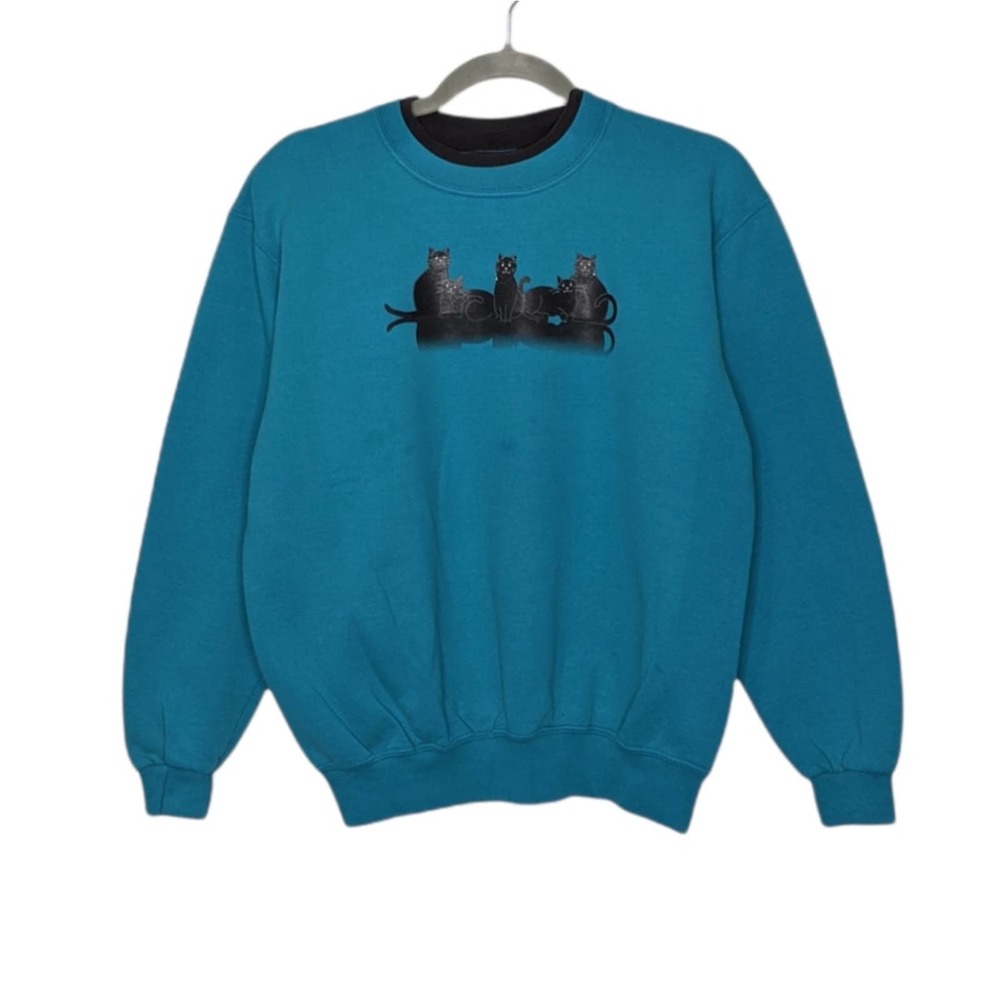 Vintage Cats Grandma GMA Crewneck Sweatshirt VTG GMA Kittens Nature Animal